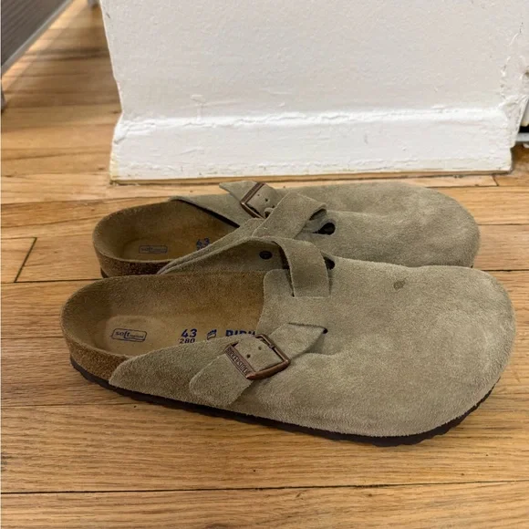 Mens Birkenstock Suede Slippers - Picture 4 of 4